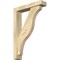 Ekena Millwork Funston Block Rough Sawn Bracket w/ Offset Brace, Douglas Fir, 4"W x 18"D x 26"H BKT0402X18X26FST05RDF - alternate 1